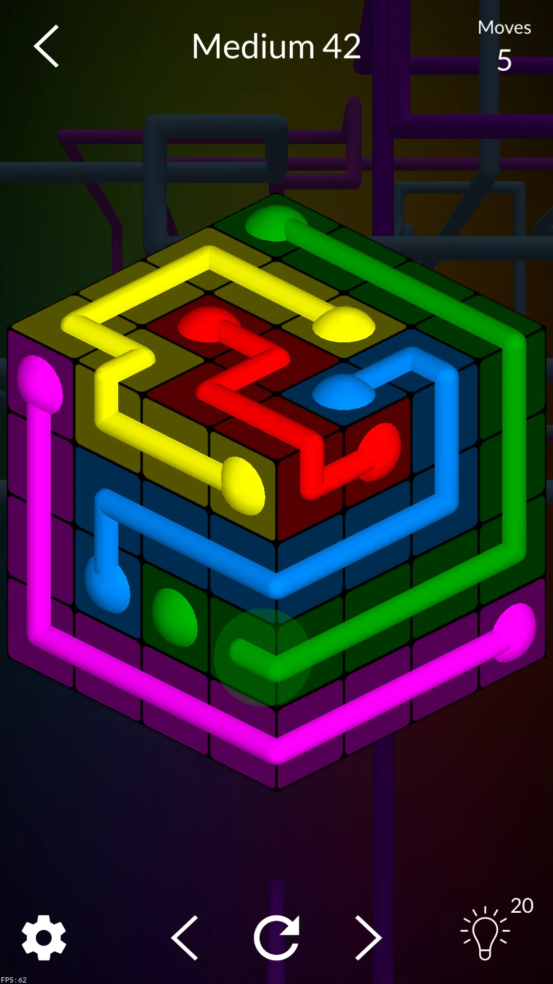 Cube Link: Connect the Dots screenshot