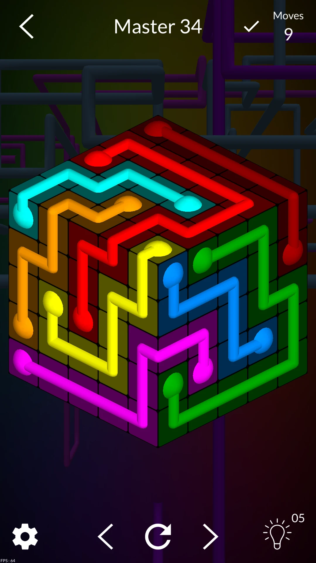 Cube Link: Connect the Dots screenshot